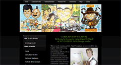 Desktop Screenshot of caricaturesbynigel.com